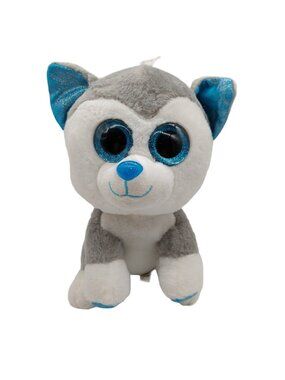 Scent Sations Wolf Plush Gray White Blue Stuffed Animal Toy Factory 10 Inch